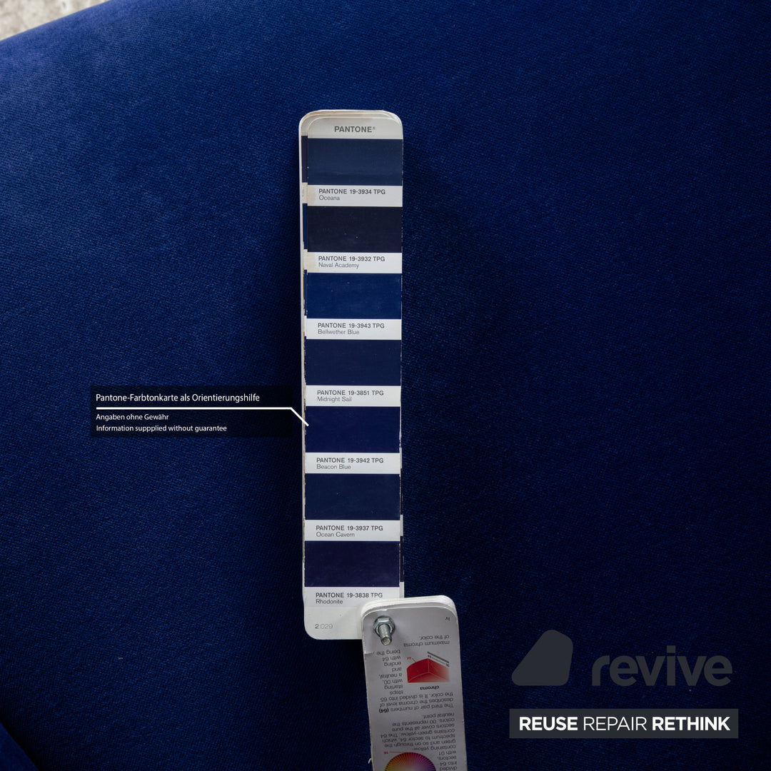 Bretz Nana fabric armchair blue