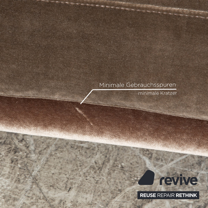 Bretz Napali Stoff Ecksofa Beige Grau Sofa Couch Recamiere Rechts Sofa Couch