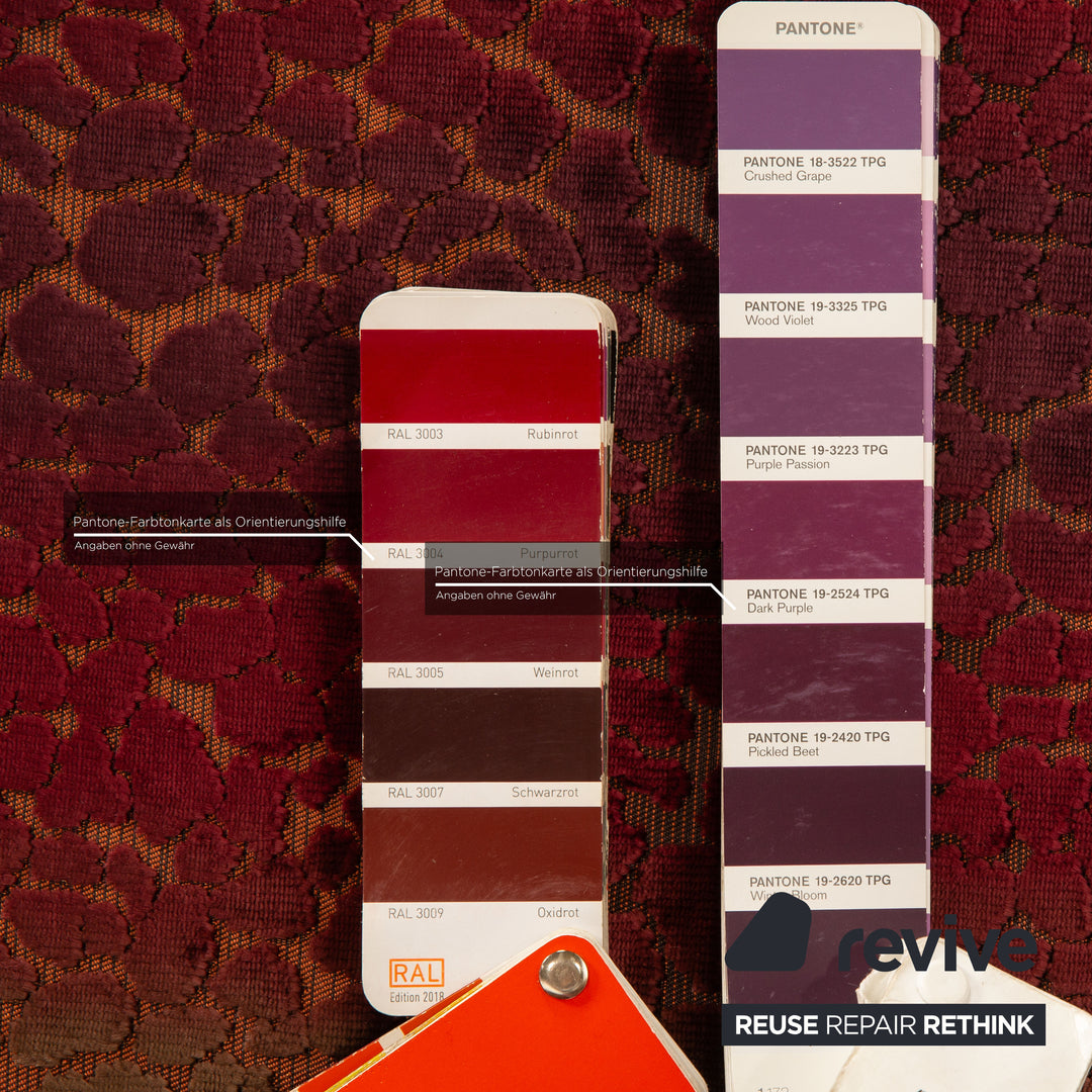 Canapé d'angle Bretz Napali en tissu violet mûre