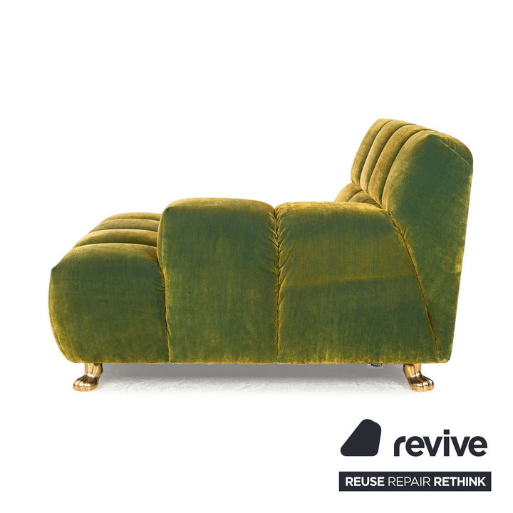 Bretz Ocean 7 Stoff Liege Grün Gelb Recamiere Daybed Sofa Couch
