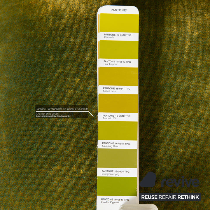 Bretz Ocean 7 Stoff Viersitzer Grün Gelb Sofa Couch