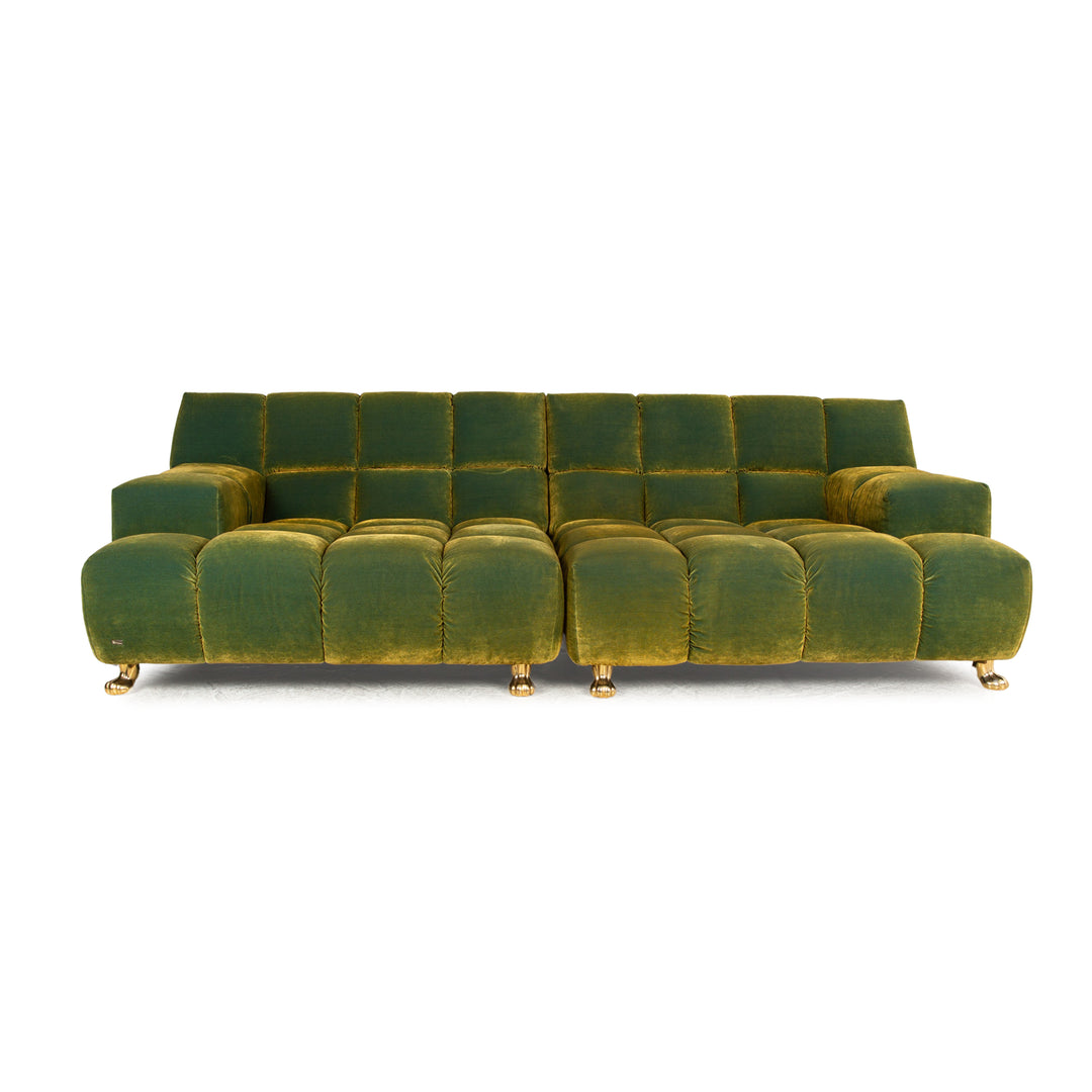 Bretz Ocean 7 Stoff Viersitzer Grün Gelb Sofa Couch