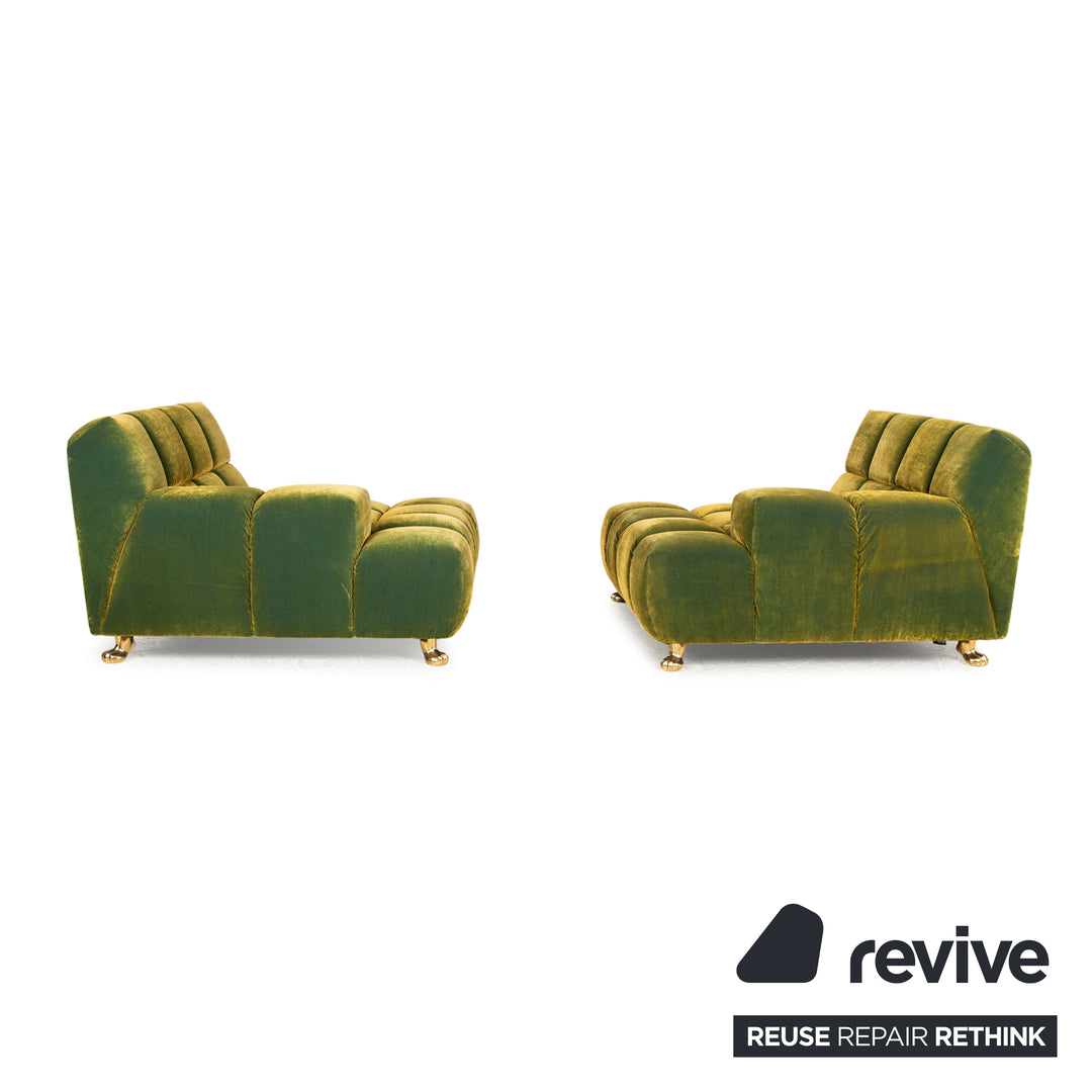 Bretz Ocean 7 Stoff Viersitzer Grün Gelb Sofa Couch