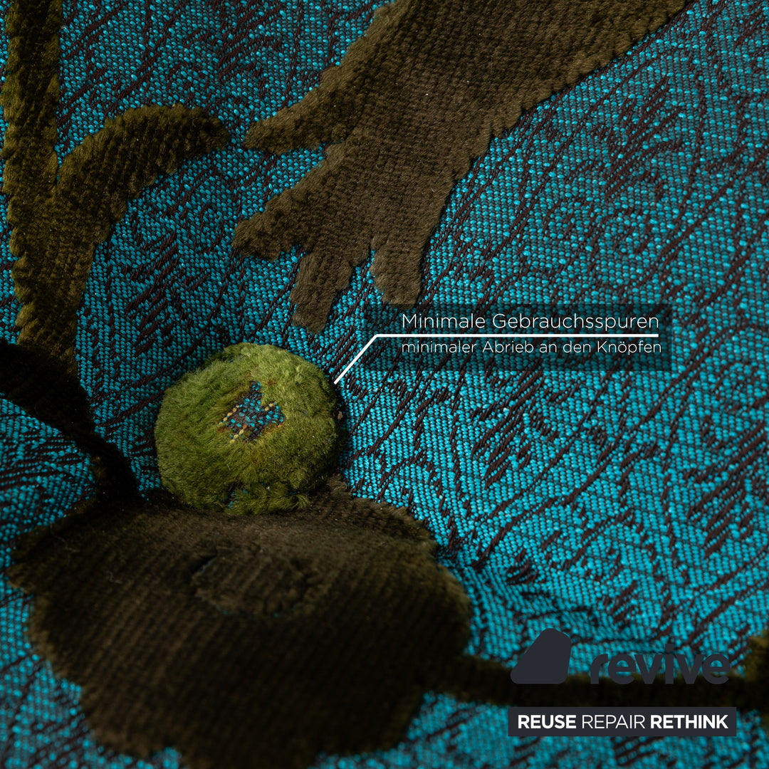 Bretz Ohlinda Stoff Ecksofa Blau Grün Gelb Sofa Couch