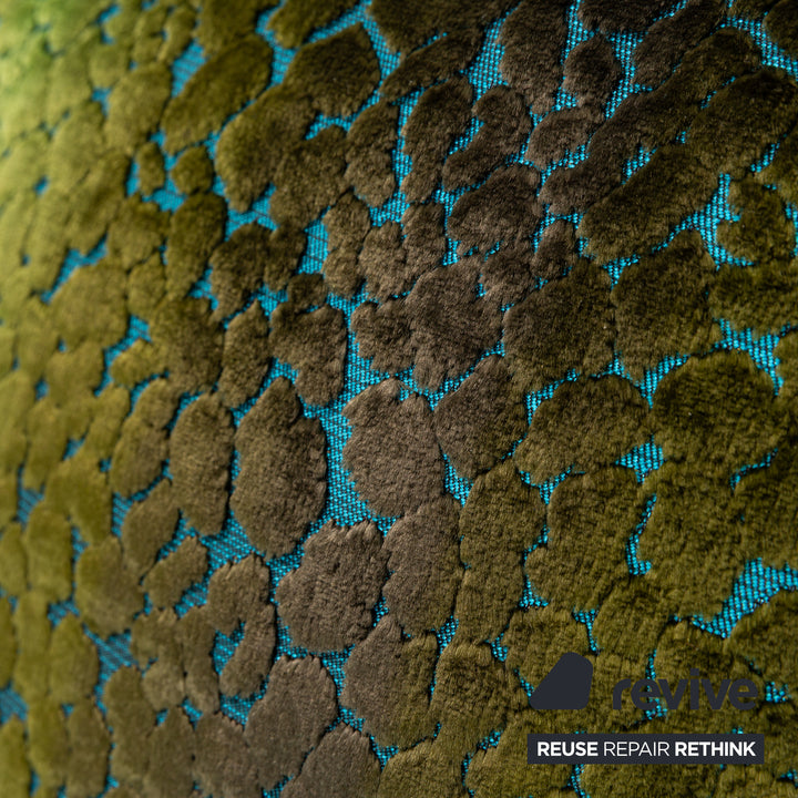 Bretz Ohlinda Stoff Ecksofa Blau Grün Gelb Sofa Couch