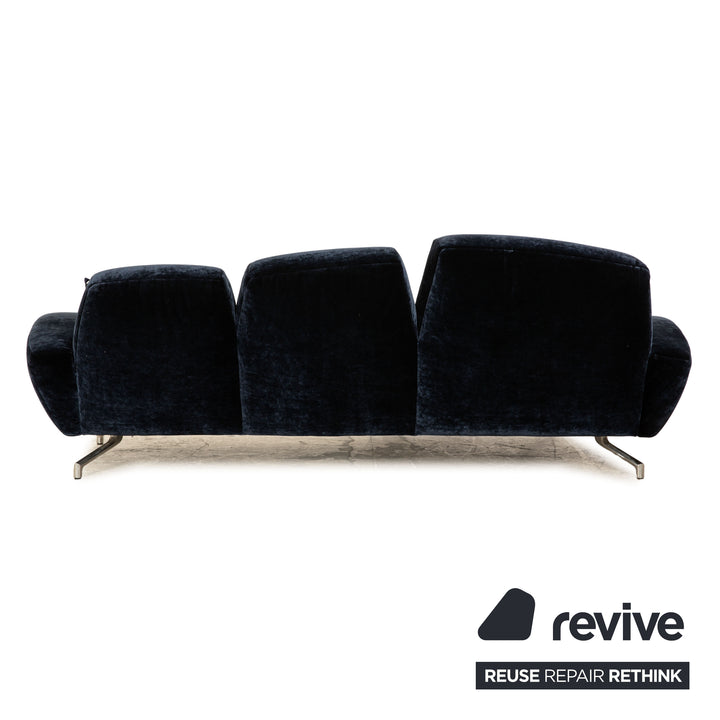 Bretz Palü Stoff Ecksofa Blau Recamiere Links Sofa Couch