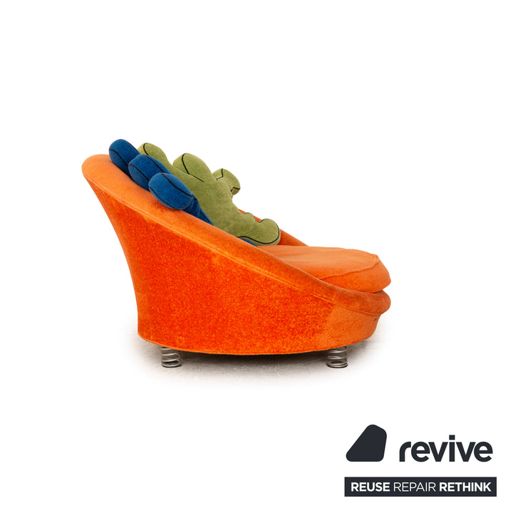 Bretz Pool Stoff Sessel Orange