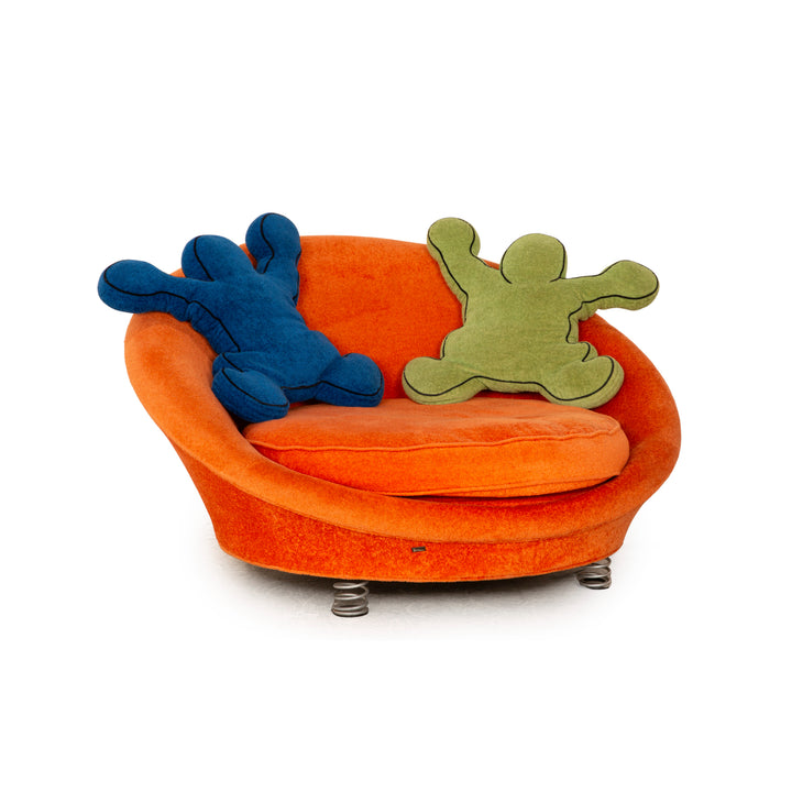 Bretz Pool Stoff Sessel Orange