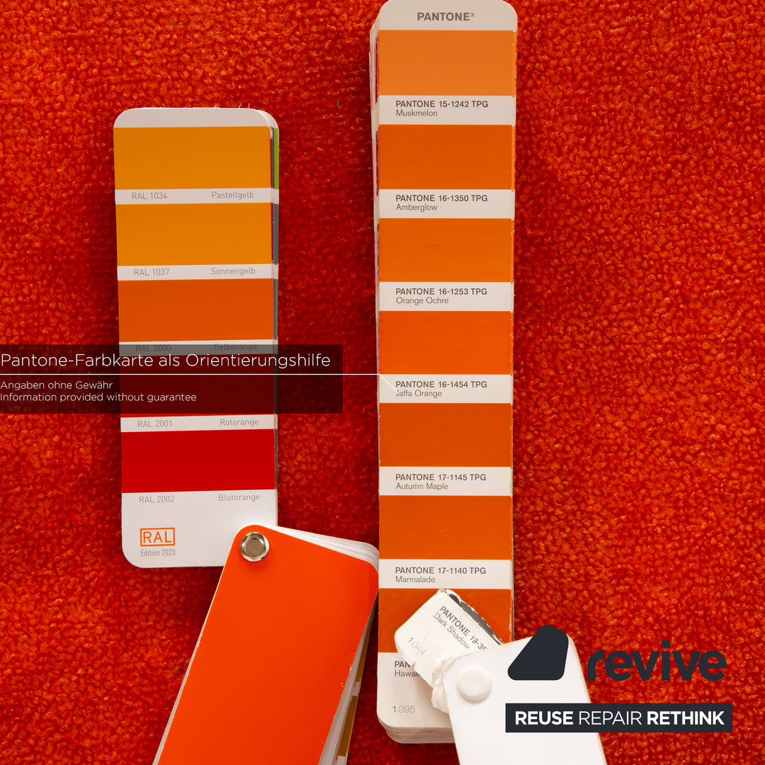 Bretz Pool Stoff Sessel Orange