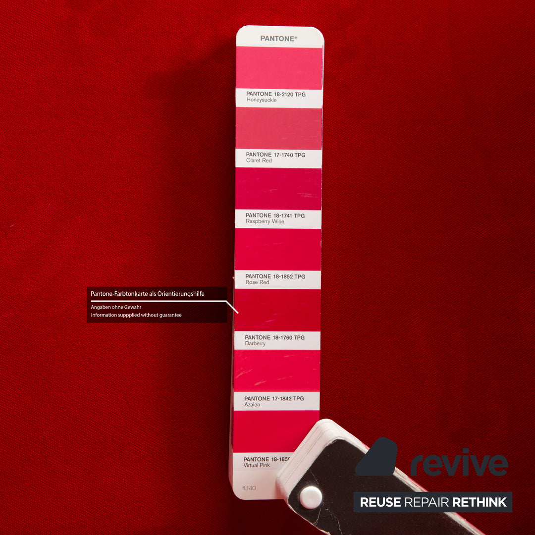 Bretz Rose Stoff Sessel Rot