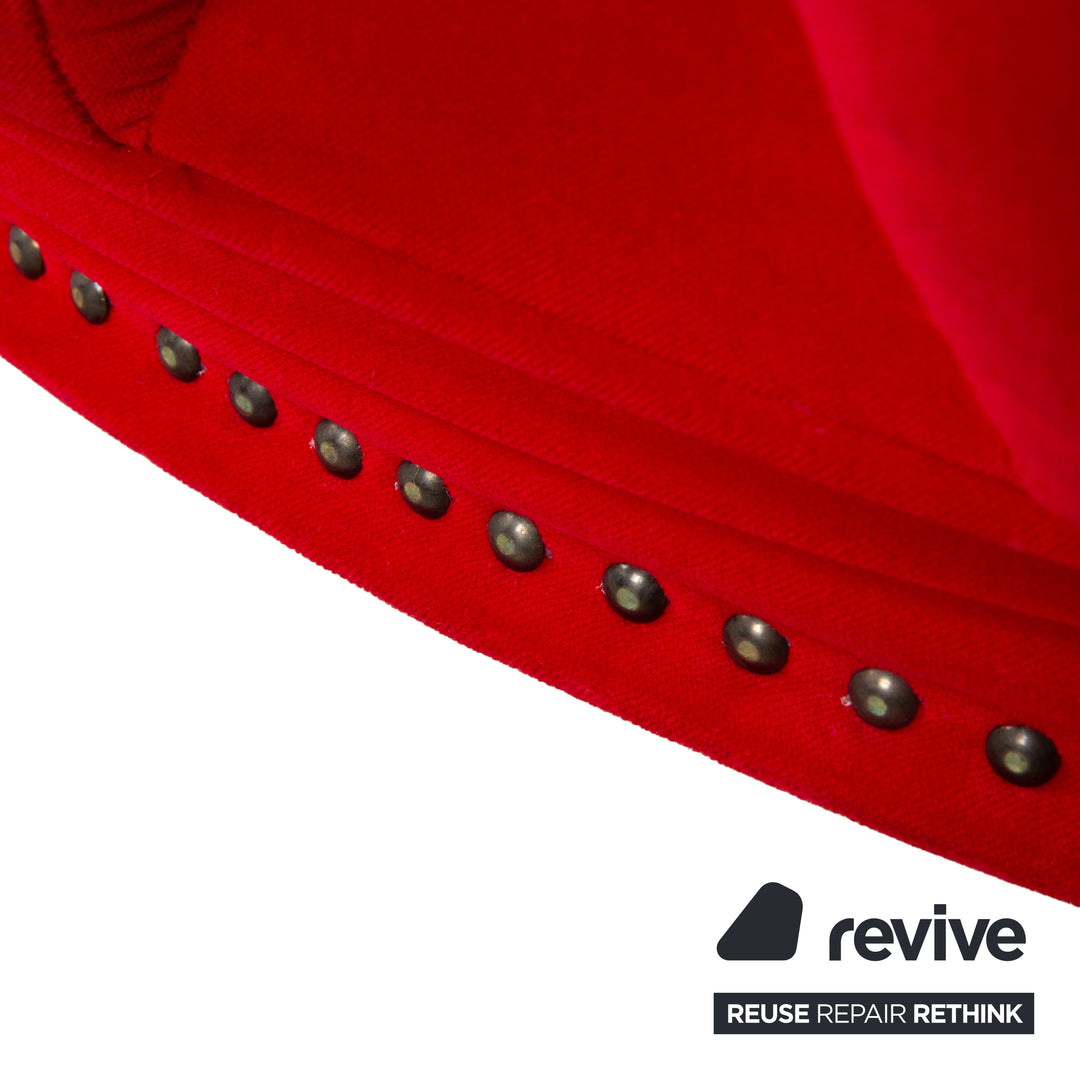 Bretz Rose Stoff Sessel Rot