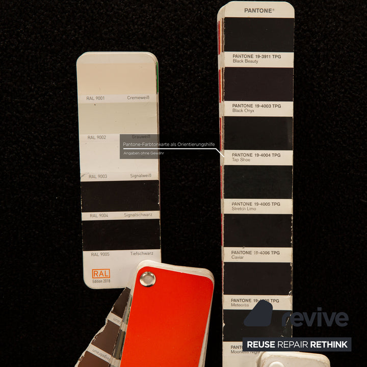 Canapé trois places en tissu Bretz noir et blanc