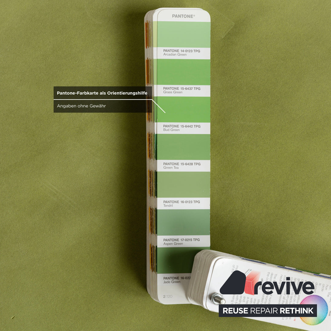 Bretz Stoff Hocker rund Grün Limone