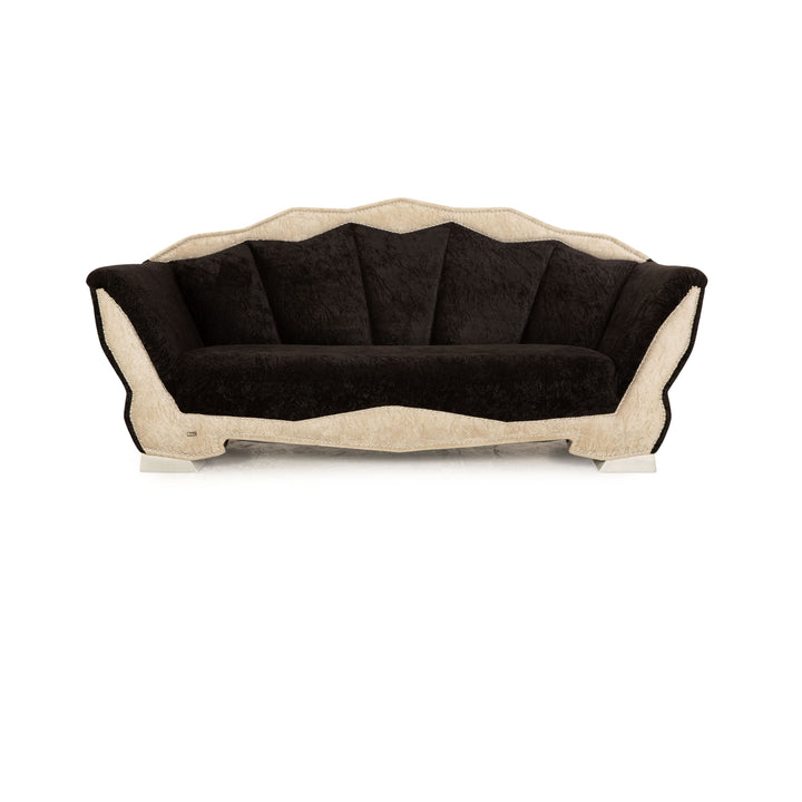 Bretz T-Rex Stoff Dreisitzer Schwarz Sofa Couch