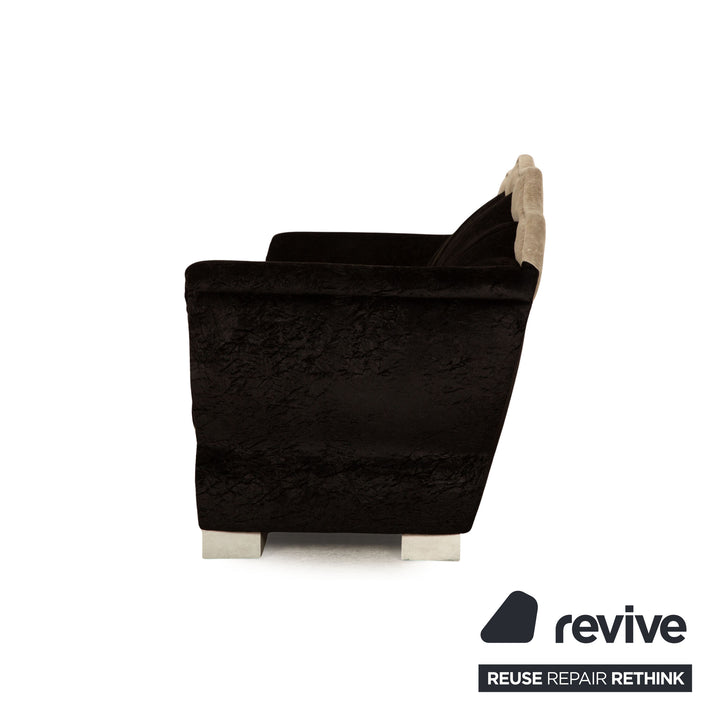 Bretz T-Rex Stoff Dreisitzer Schwarz Sofa Couch