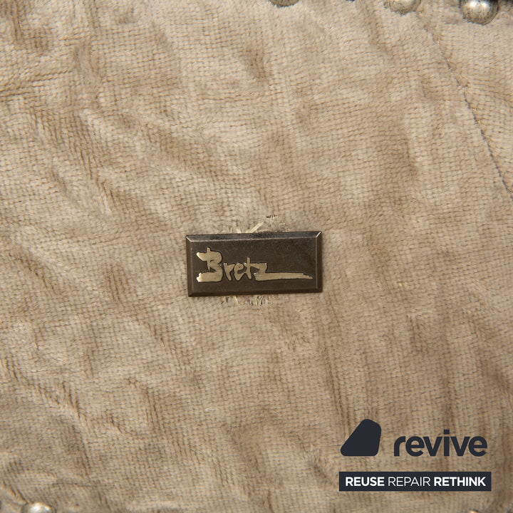 Bretz T-Rex Stoff Dreisitzer Schwarz Sofa Couch