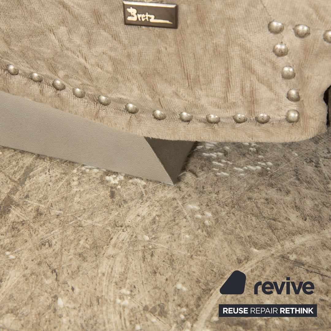 Bretz T-Rex Stoff Dreisitzer Schwarz Sofa Couch