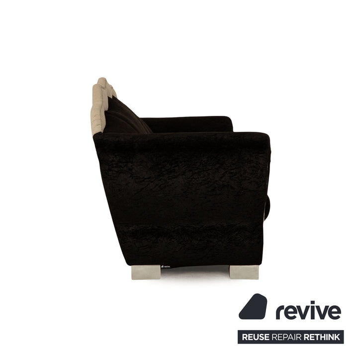 Bretz T-Rex Stoff Dreisitzer Schwarz Sofa Couch