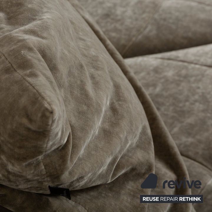 Bretz Teratai Stoff Ecksofa Grau Greige Recamiere links Sofa Couch