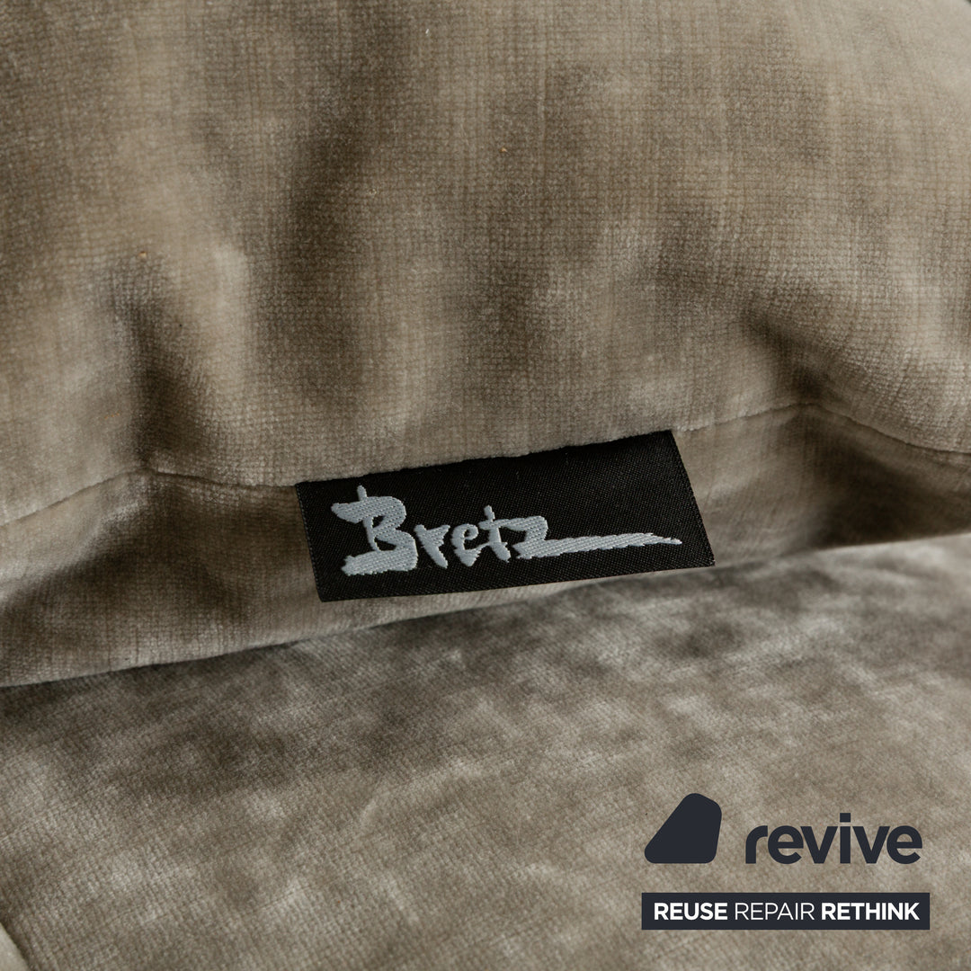 Bretz Teratai Stoff Ecksofa Grau Greige Recamiere links Sofa Couch