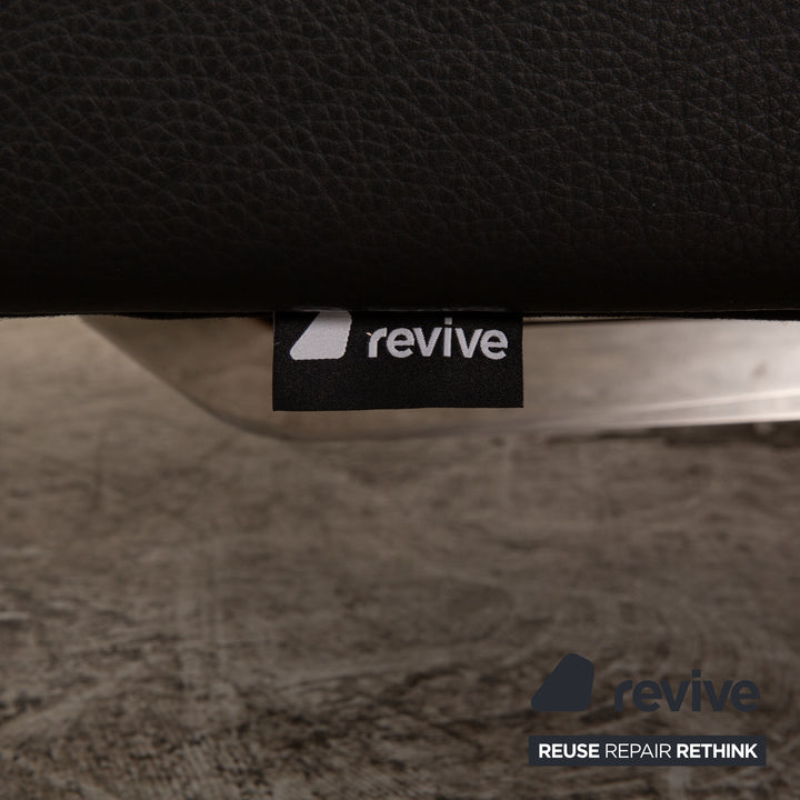 Brühl Alba Leder Sessel Schwarz manuelle Funktion