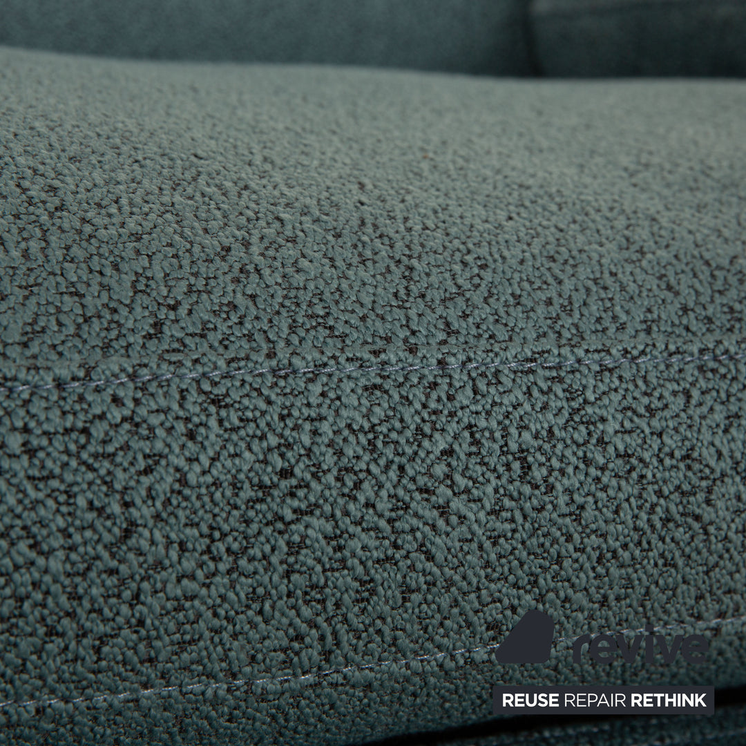 Brühl Alba Stoff Dreisitzer Blau Petrol Sofa Couch