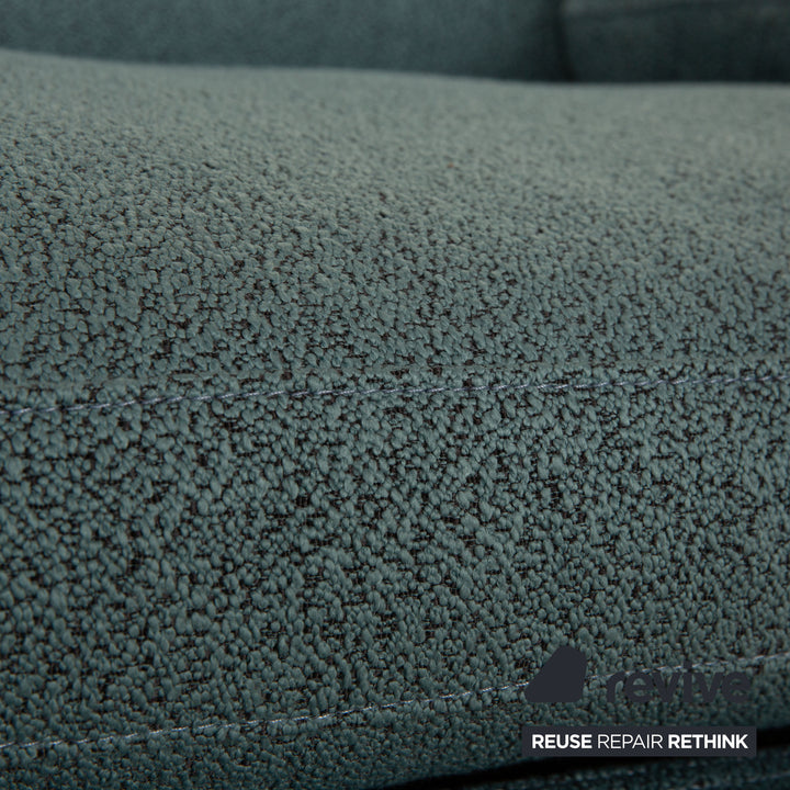 Brühl Alba Stoff Dreisitzer Blau Petrol Sofa Couch