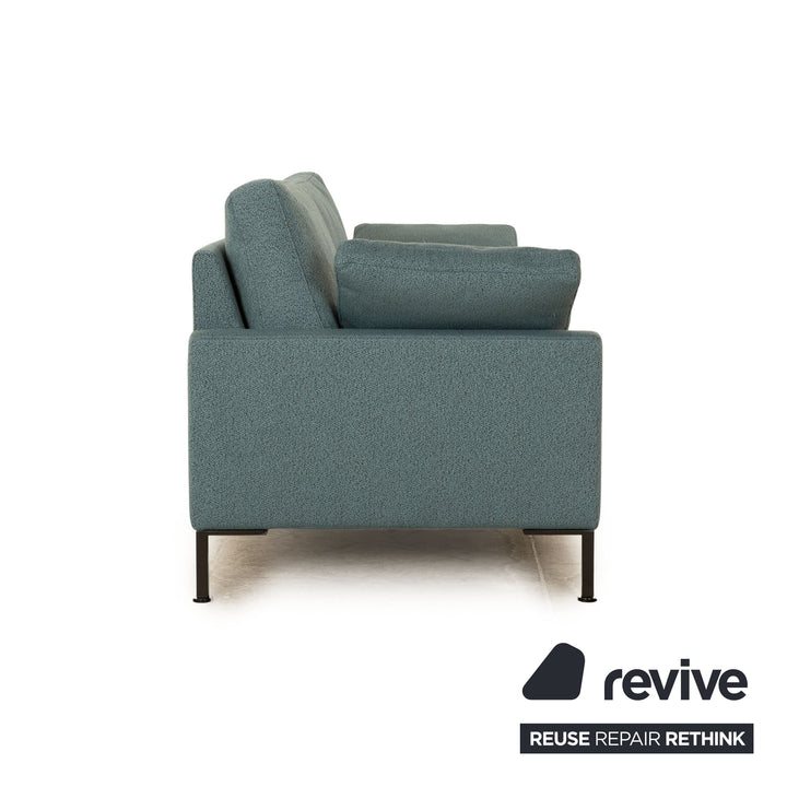Brühl Alba Stoff Dreisitzer Blau Petrol Sofa Couch