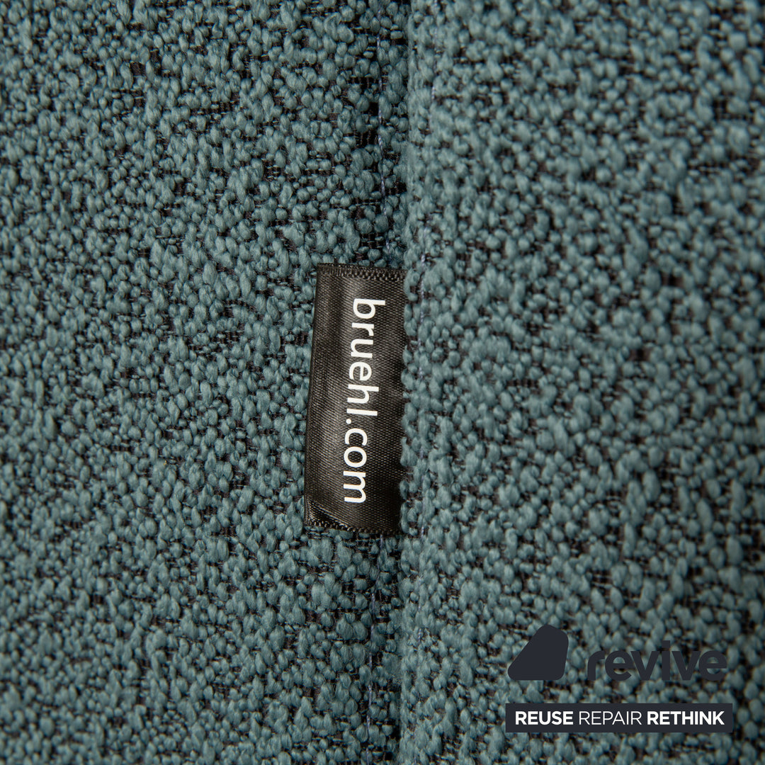 Brühl Alba Stoff Dreisitzer Blau Petrol Sofa Couch