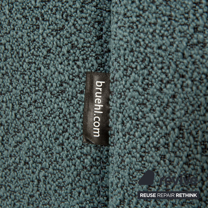 Brühl Alba Stoff Dreisitzer Blau Petrol Sofa Couch