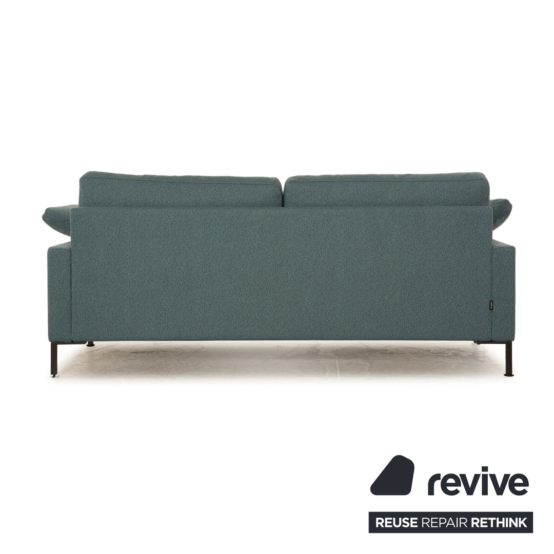 Brühl Alba Stoff Dreisitzer Blau Petrol Sofa Couch