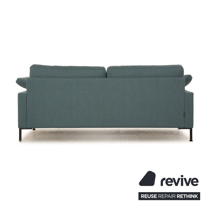Brühl Alba Stoff Dreisitzer Blau Petrol Sofa Couch