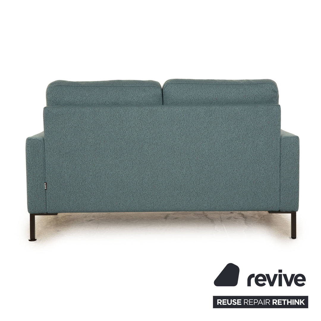 Brühl Alba Stoff Zweisitzer Blau Petrol Sofa Couch