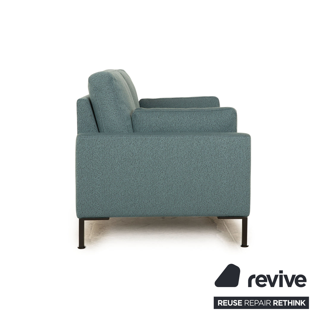 Brühl Alba Stoff Zweisitzer Blau Petrol Sofa Couch