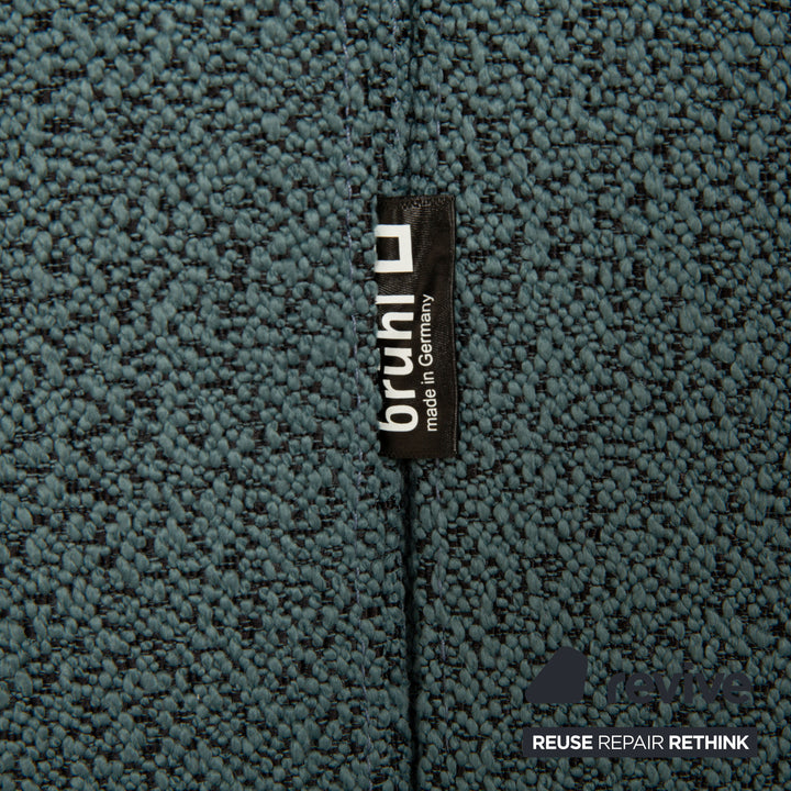 Brühl Alba Stoff Zweisitzer Blau Petrol Sofa Couch