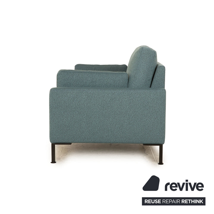 Brühl Alba Stoff Zweisitzer Blau Petrol Sofa Couch