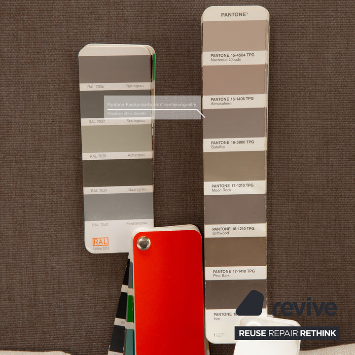 Brühl Avec Plaisir Stoff Sofa Garnitur Grau Zweisitzer Hocker Dreisitzer Grau Sofa Couch