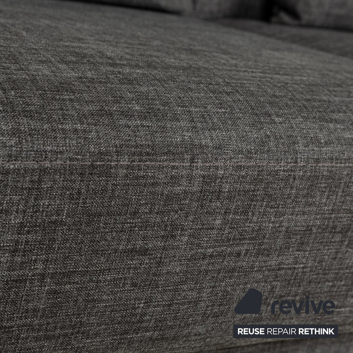 Brühl Cara Stoff Zweisitzer Grau manuelle Funktion Sofa Couch Schlafsofa