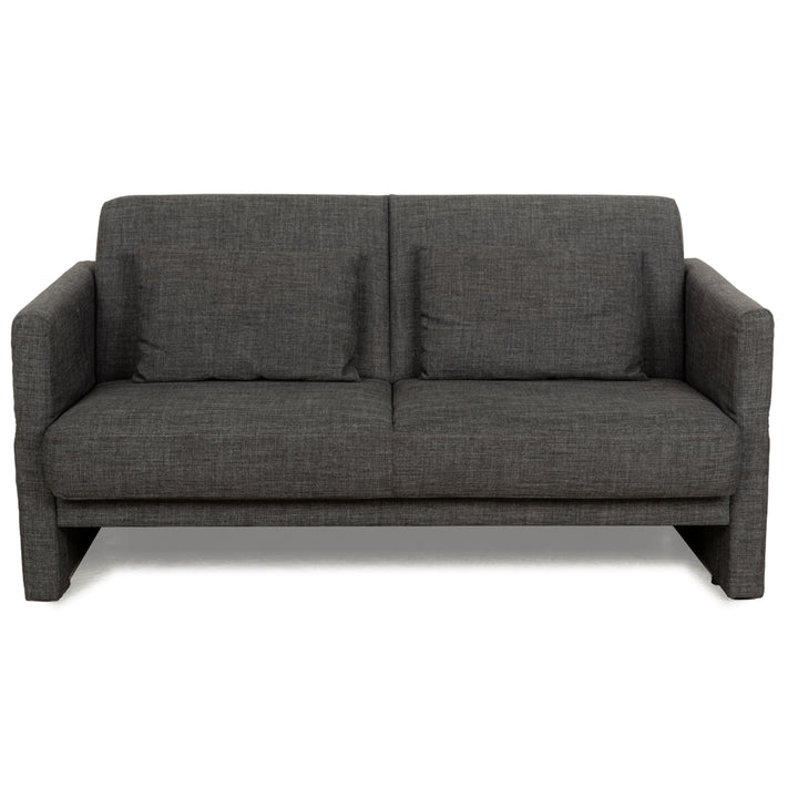 Brühl Cara Stoff Zweisitzer Grau manuelle Funktion Sofa Couch Schlafsofa