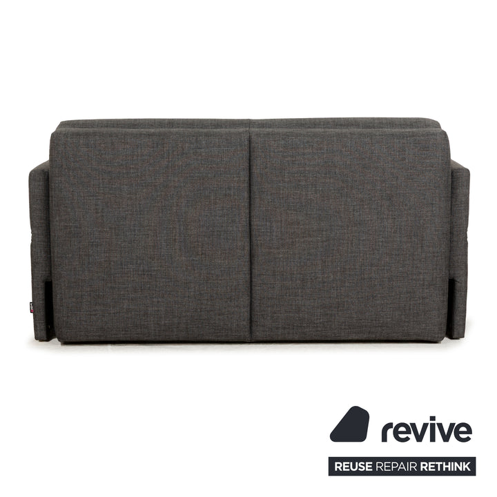 Brühl Cara Stoff Zweisitzer Grau manuelle Funktion Sofa Couch Schlafsofa