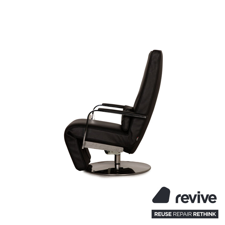 Brühl Dave Leder Sessel Schwarz Funktion Relaxfunktion