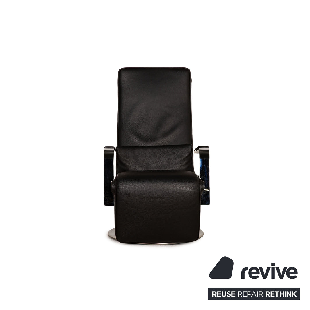 Brühl Dave Leder Sessel Schwarz Funktion Relaxfunktion