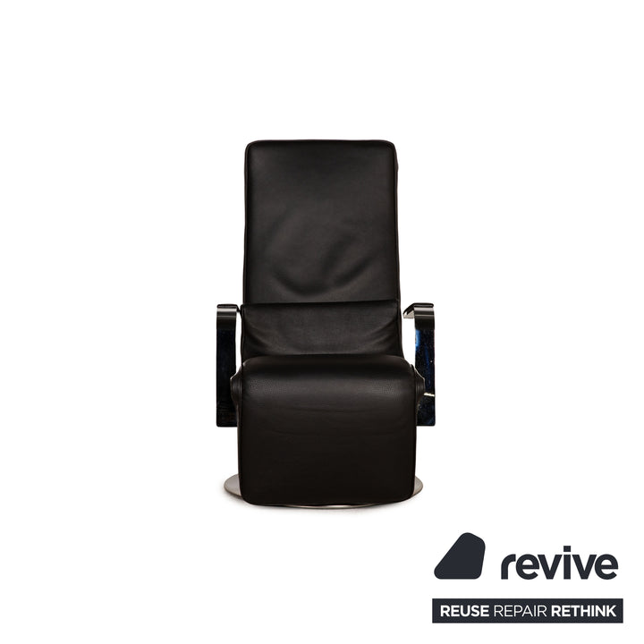 Brühl Dave Leder Sessel Schwarz Funktion Relaxfunktion