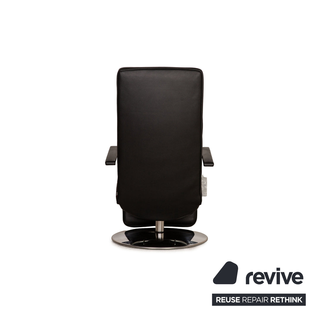 Brühl Dave Leder Sessel Schwarz Funktion Relaxfunktion