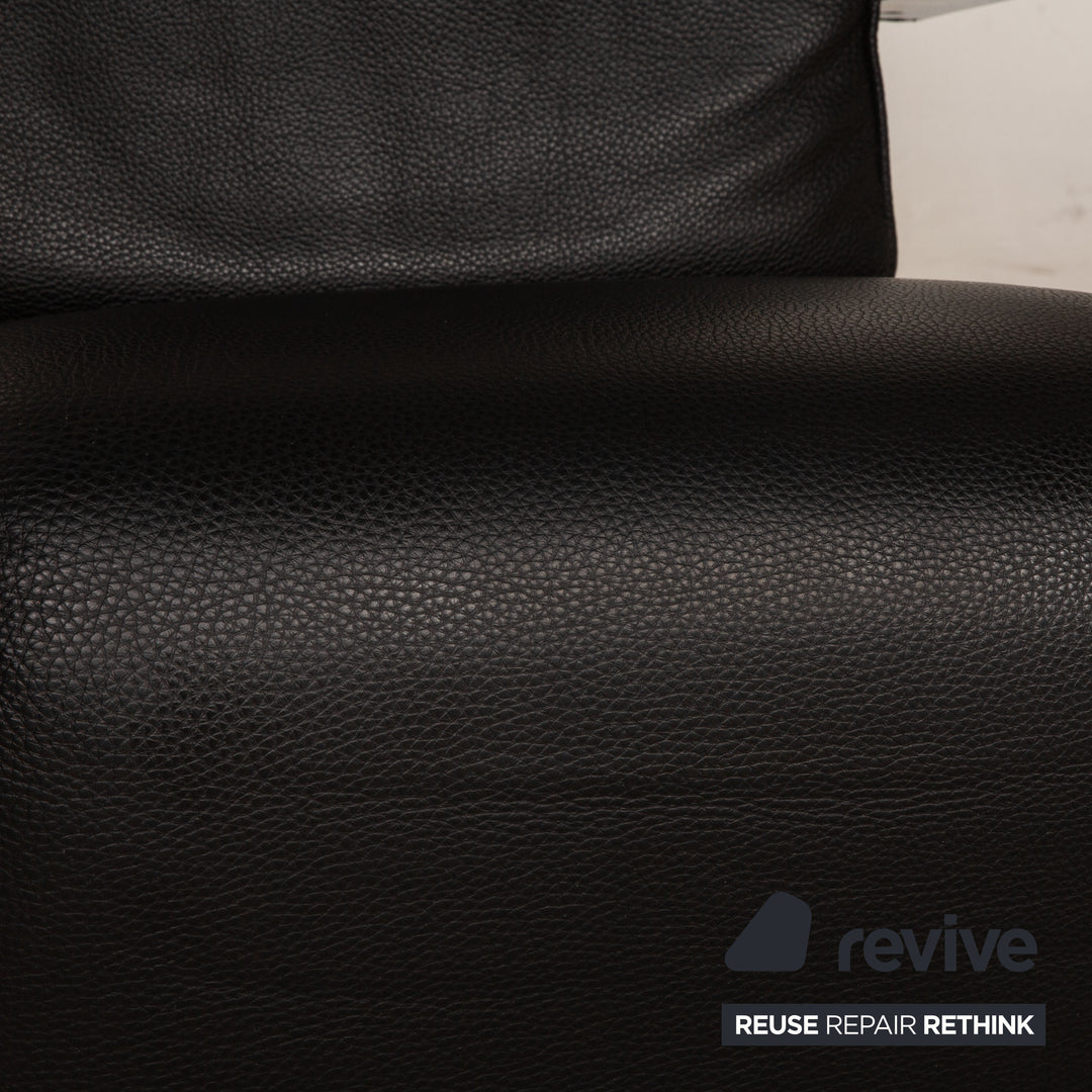 Brühl Dave Leder Sessel Schwarz Funktion Relaxfunktion