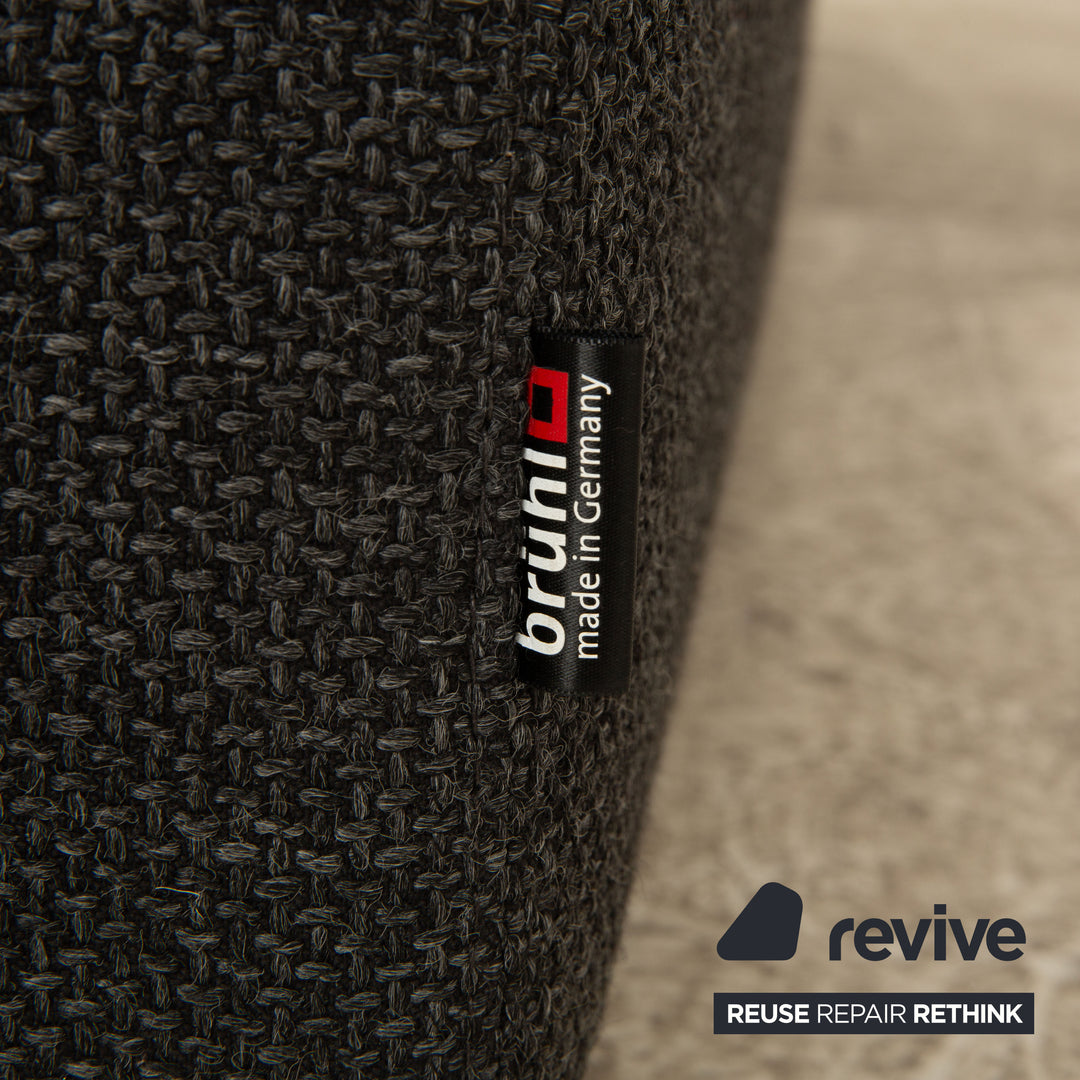 Brühl Fields Stoff Ecksofa Grau Recamiere Rechts Sofa Couch manuelle Funktion