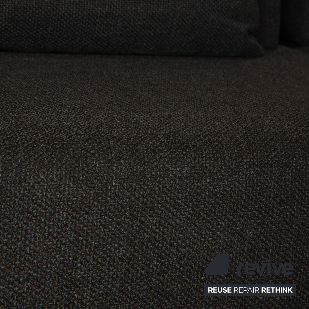 Brühl Fields Stoff Ecksofa Grau Recamiere Rechts Sofa Couch manuelle Funktion