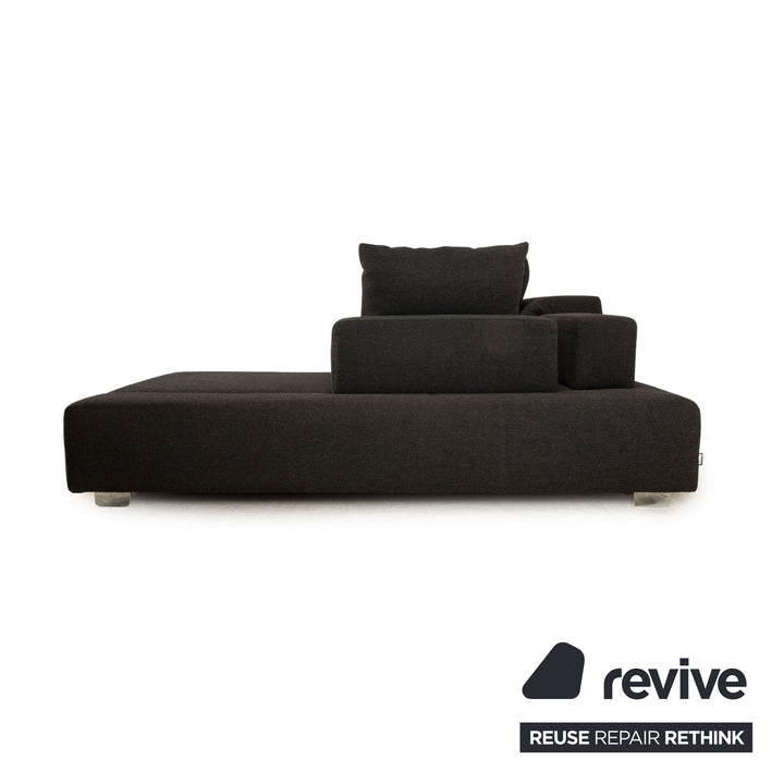 Brühl Fields Stoff Ecksofa Grau Recamiere Rechts Sofa Couch manuelle Funktion