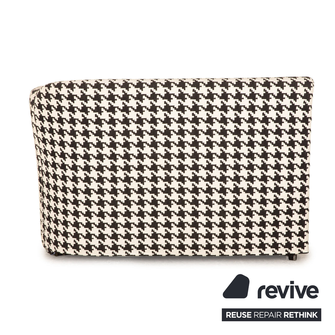 Brühl Floret Glory Stoff Zweisitzer Schwarz Weiß Sofa Couch