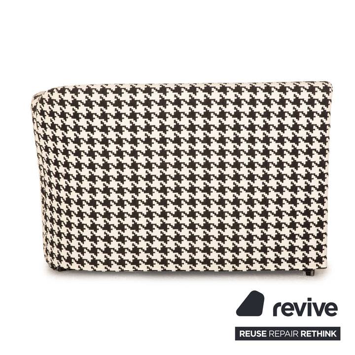 Brühl Floret Glory Stoff Zweisitzer Schwarz Weiß Sofa Couch